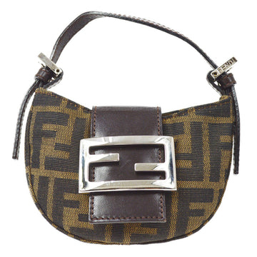 FENDI Zucca Mini Hand Bag Brown ao34480