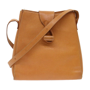 LOEWE Shoulder Bag Leather Orange Auth ar10002