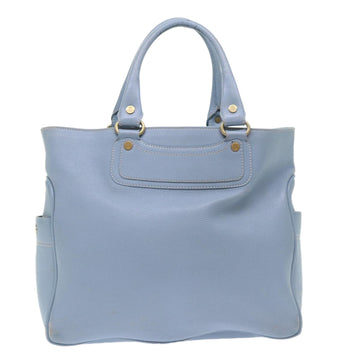 CELINE Boogie Bag Hand Bag Leather Blue Auth ar10054B