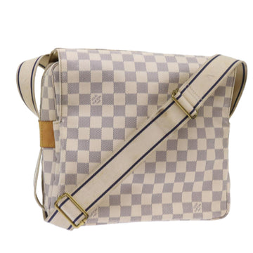 LOUIS VUITTON Damier Azur Naviglio Shoulder Bag N51189 LV Auth ar10353B