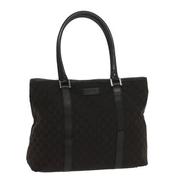 GUCCI GG Canvas Tote Bag Outlet Black 251492 Auth ar10425