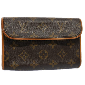 LOUIS VUITTON Monogram Pochette Florentine Waist bag M51855 LV Auth ar10540B