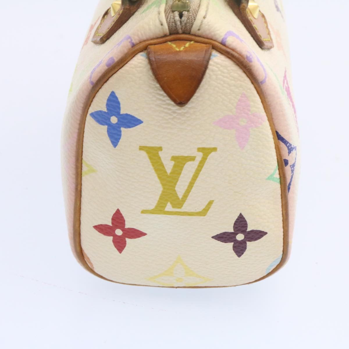 Auth Louis Vuitton Monogram Multicolore Mini Speedy M92645 Women's