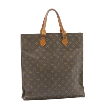 LOUIS VUITTON Monogram Sac Plat Hand Bag M51140 LV Auth ar4575