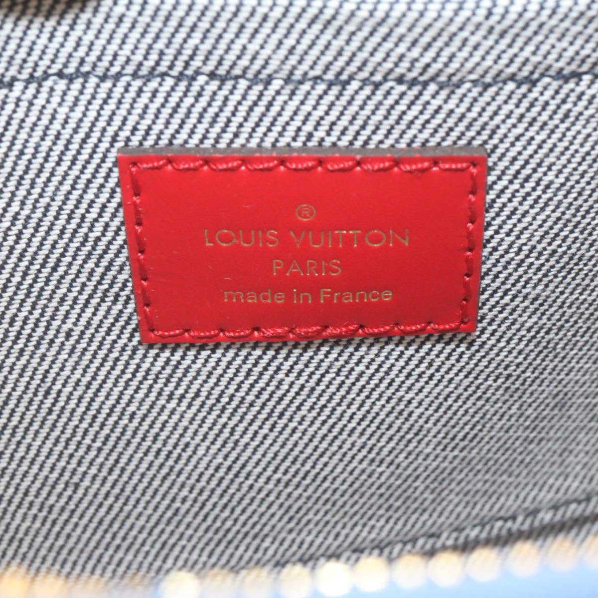 Louis Vuitton Multi Pochette Accessoires Blue/Red M44990 Monogram Denim
