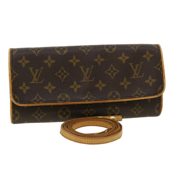 LOUIS VUITTON Monogram Pochette Twin GM Shoulder Bag M51852 LV Auth ar8030B