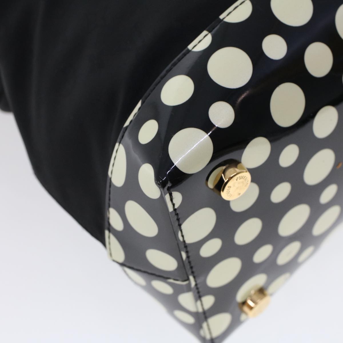 Louis Vuitton Louis Vuitton Handbag Dot Infinity Lockit Mm Monogram Vernis  Noir Unisex M91399 Auction
