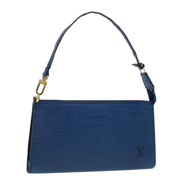 LOUIS VUITTON Epi Pochette Accessoires Accessory Pouch Blue M52985 Auth ar9708B