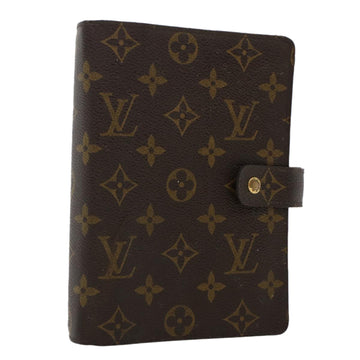 LOUIS VUITTON Monogram Agenda MM Day Planner Cover R20105 LV Auth ar9799B