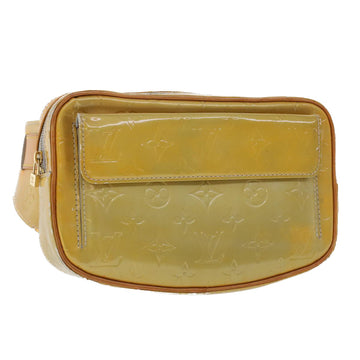 LOUIS VUITTON Monogram Vernis Fulton Waist Bag Gris M91041 LV Auth ar9872B