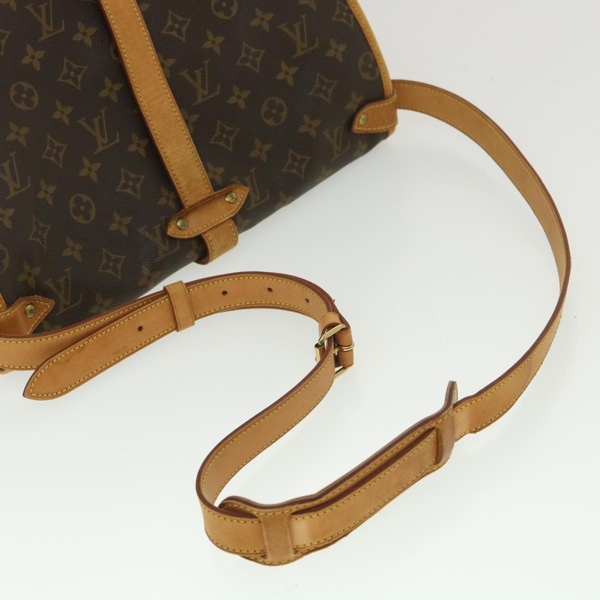 LOUIS VUITTON Monogram Shoulder Strap Vintage 46.5 LV Auth