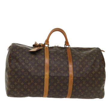 LOUIS VUITTON Monogram Keepall 60 Boston Bag M41422 LV Auth B346