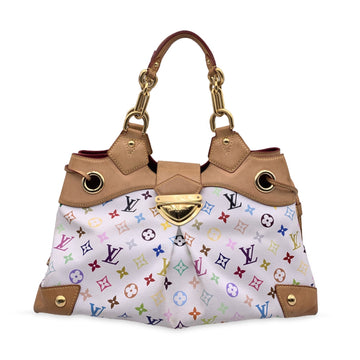 LOUIS VUITTON White Multicolore Canvas Murakami Ursula Bag M40123