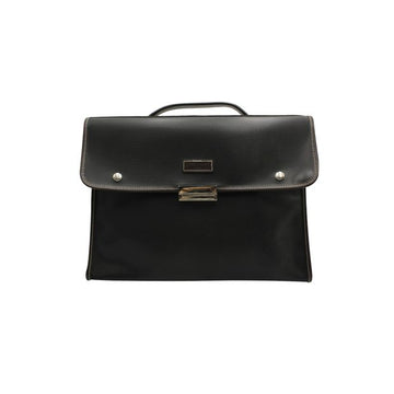 LONGCHAMP Black Briefcase With Silver Hardware