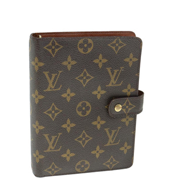 LOUIS VUITTON Monogram Agenda MM Day Planner Cover R20105 LV Auth bs10244