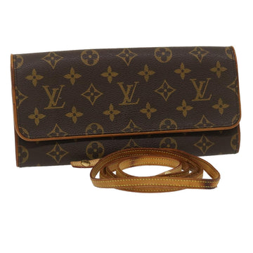 LOUIS VUITTON Monogram Pochette Twin GM Shoulder Bag M51852 LV Auth bs1109