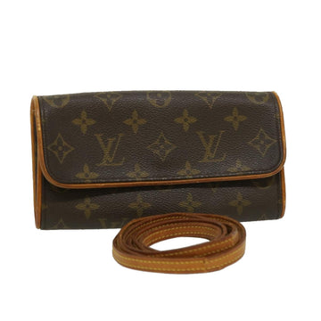 LOUIS VUITTON Monogram Pochette Twin PM Shoulder Bag M51854 LV Auth bs1247