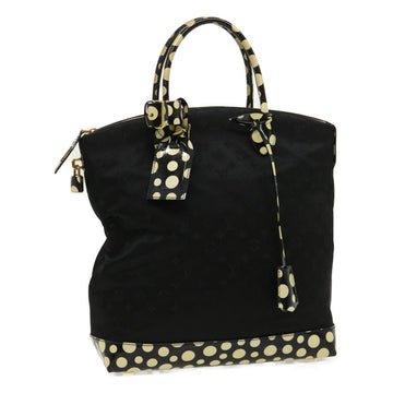 LOUIS VUITTON Vernis Dot Infinity Lockit MM Bag Black M40682 Auth bs1452A