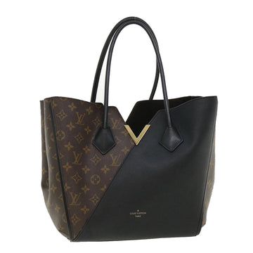 LOUIS VUITTON Monogram Kimono MM Tote Bag Black M40460 LV Auth bs2465A