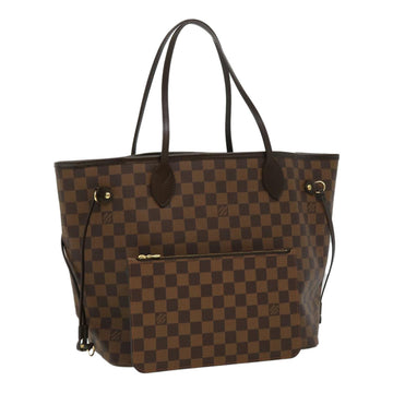 LOUIS VUITTON Damier Ebene Neverfull MM Tote Bag N51105 LV Auth bs2487