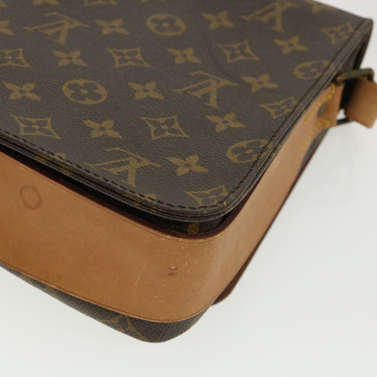 LOUIS VUITTON Monogram Cartouchiere GM Shoulder Bag M51252 LV Auth 286