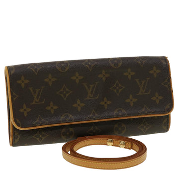 LOUIS VUITTON Monogram Pochette Twin GM Shoulder Bag M51852 LV Auth bs2710