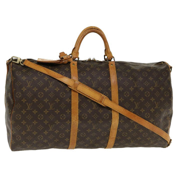 LOUIS VUITTON Monogram Keepall Bandouliere 60 Boston Bag M41412 LV Auth bs3091