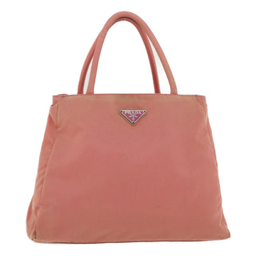 PRADA Hand Bag Nylon Pink Auth bs3221