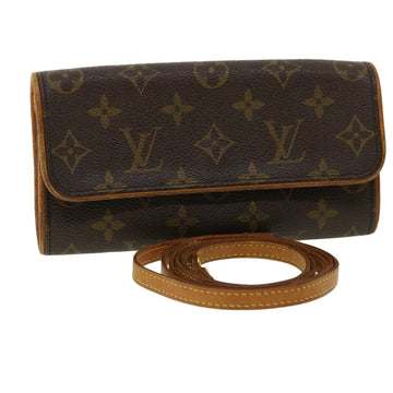 LOUIS VUITTON Monogram Pochette Twin PM Shoulder Bag M51854 LV Auth bs3354