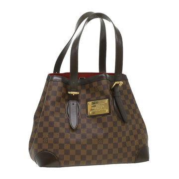 LOUIS VUITTON Damier Ebene Hampstead GM Tote Bag N51203 LV Auth bs3805