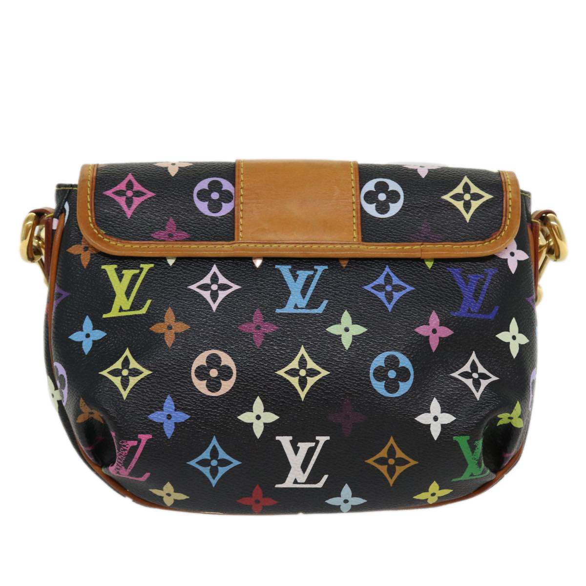 Louis Vuitton LV White Multicolor Monogram Sologne Crossbody Purse