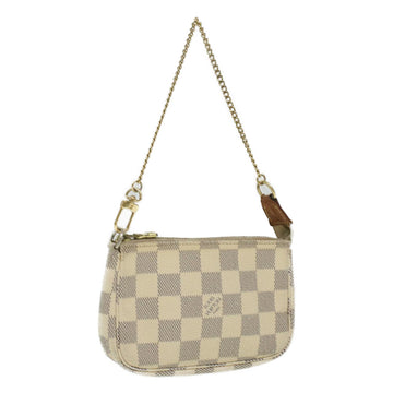 LOUIS VUITTON Damier Azur Mini Pochette Accessoires Pouch N58010 LV Auth bs3978