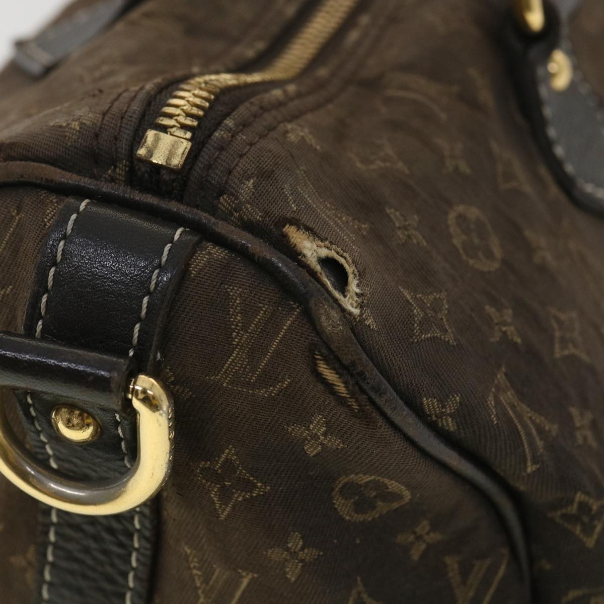 Louis Vuitton Monogram Mini Lin Speedy Bandouliere 30 Hand Bag