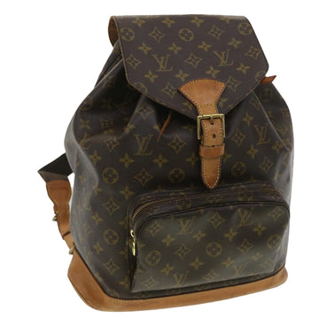 LOUIS VUITTON Monogram Montsouris GM Backpack M51135 LV Auth bs4012