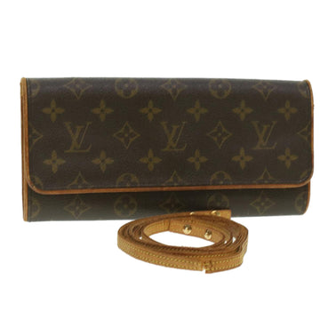 LOUIS VUITTON Monogram Pochette Twin GM Shoulder Bag M51852 LV Auth bs4213