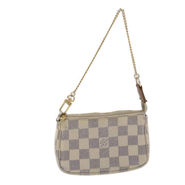 LOUIS VUITTON Damier Azur Mini Pochette Accessoires Pouch N58010 LV Auth bs4467