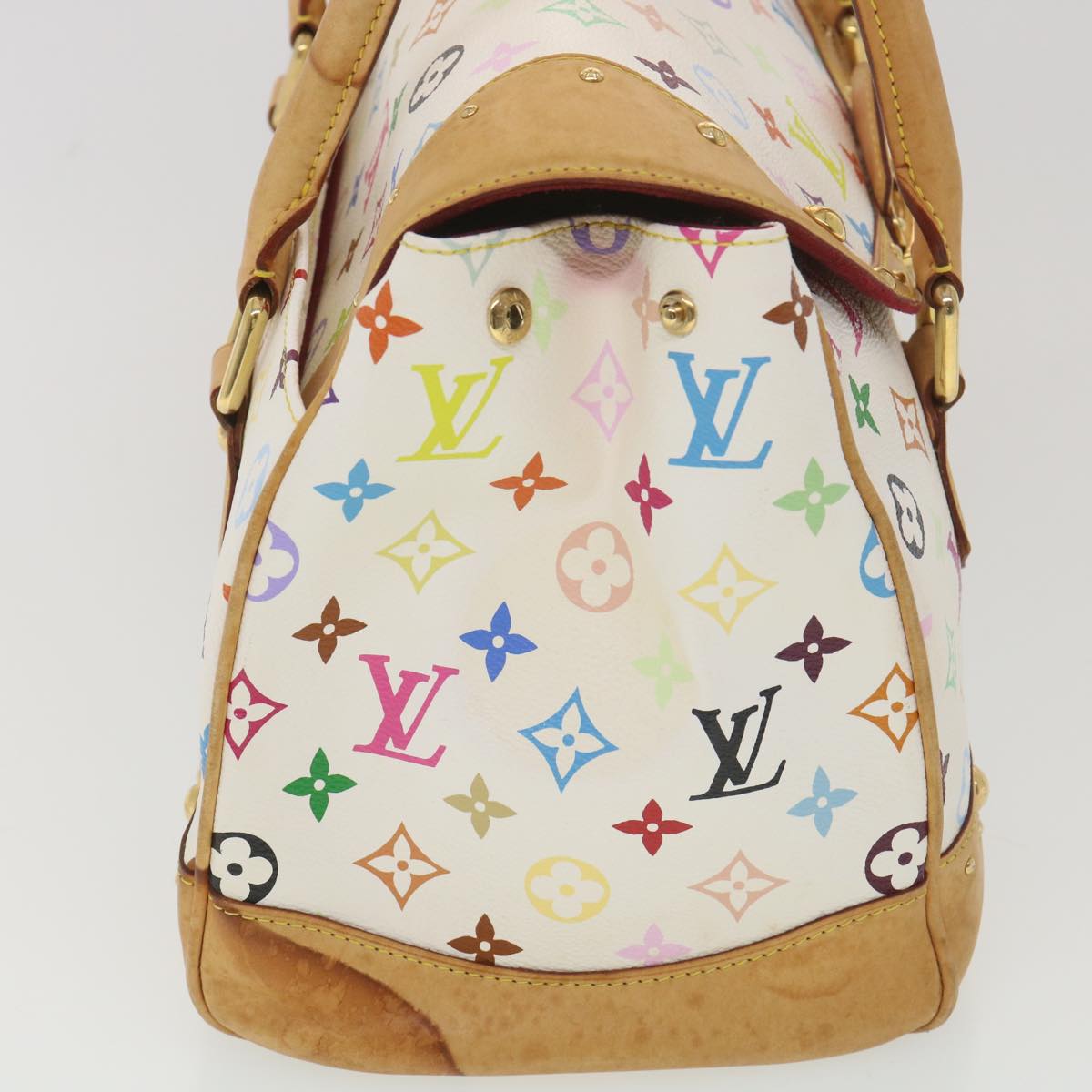 LOUIS VUITTON Louis Vuitton Multi Beverly GM Handbag M40201 White