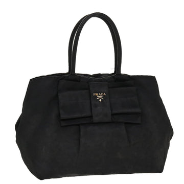 PRADA Hand Bag Nylon Black Auth bs4509