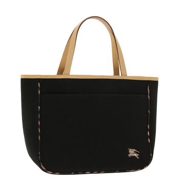 BURBERRY Hand Bag Canvas Black Auth bs5274