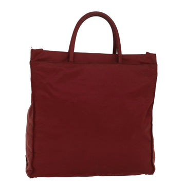 PRADA Tote Bag Nylon Red Auth bs6132