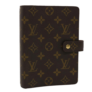 LOUIS VUITTON Monogram Agenda MM Day Planner Cover R20105 LV Auth bs6441