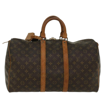 LOUIS VUITTON Monogram Keepall 45 Boston Bag M41428 LV Auth bs6501