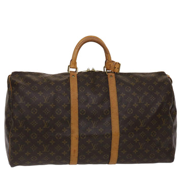 LOUIS VUITTON Monogram Keepall 55 Boston Bag M41424 LV Auth bs6583