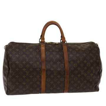 LOUIS VUITTON Monogram Keepall 55 Boston Bag M41424 LV Auth bs6664