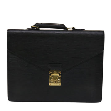 LOUIS VUITTON Epi Serviette Conseiller Briefcase Black M54422 LV Auth bs6687