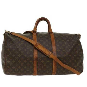 LOUIS VUITTON Monogram Keepall Bandouliere 55 Boston Bag M41414 LV Auth bs6911