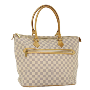 LOUIS VUITTON Damier Azur Saleya GM Tote Bag N51184 LV Auth bs7476