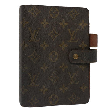 LOUIS VUITTON Monogram Agenda MM Day Planner Cover R20105 LV Auth bs7639