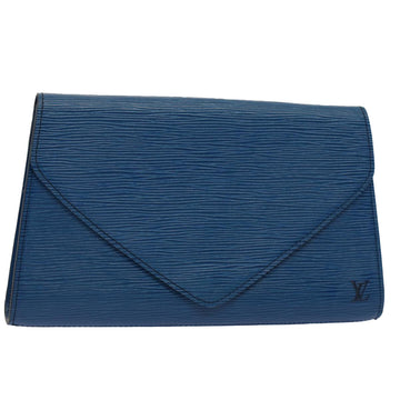 LOUIS VUITTON Epi Art Deco Clutch Bag Blue M52635 LV Auth bs7725