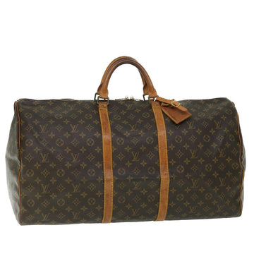 LOUIS VUITTON Monogram Keepall 60 Boston Bag M41422 LV Auth bs7735